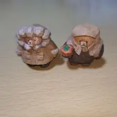 柿どうぞ熊 南極熊 たかはたまさお 木彫り風 FIGURE COLLECTION