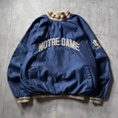 90s 古着 Reebok ナイロンプルオーバー カレッジ アーチロゴ L 刺繍