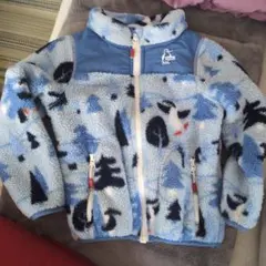 【価格変更可】CHUMS キッズ フリースアウター ブルー系