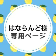 はならんど様専用ページ
