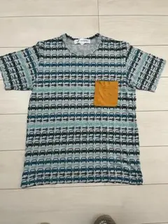 COMME des GARÇONS チェッカーパターン Tシャツ M コムコム COMME des GARCONS SHIRT コムデギャルソンシャツ チェック切替Tシャツ