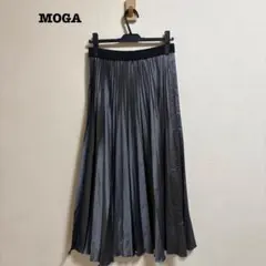 美品 MOGA シャイニーサテンプリーツスカート 3 グレーのサムネイル