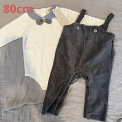 新品　petitmain ロンパース セットアップ　80cm