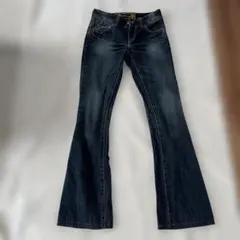 SOMETHING ローライズ ブーツカットデニム