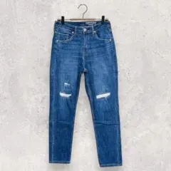 アメリカンホリック デニムパンツ M 青 ダメージ スキニーのサムネイル