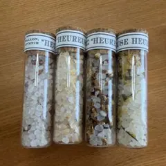 バスソルト 4本セット ガラスビン入りのサムネイル