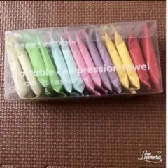 圧縮タオル 10枚セット カラフル