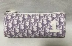 Christian Dior 紫色のパターン ポーチ 数字「1」