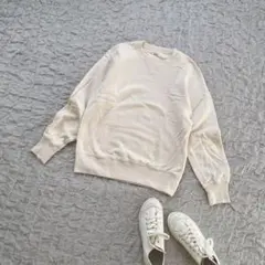 メンズ　トレーナー　スエット　UNIQLO ユニクロ　S クリーム色