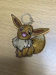 イーブイ ビーズキーホルダー　キラキラ