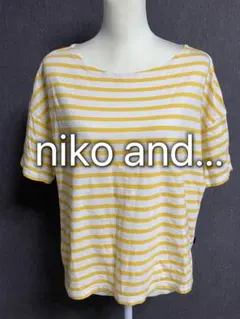 niko and... ニコアンド　ボーダー　トップス　M