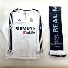 レアルマドリード チャンピオンズリーグモデル　長袖ユニフォーム　マフラー付き