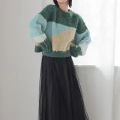 ブークレアソートガラプルオーバーニット♡ローリーズファーム♡