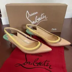 クリスチャンルブタン　クリアマルチカラーパンプス