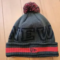 NEW ERA ボンボン付ニット帽