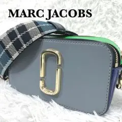 MARC JACOBS　スナップショット　タータンチェック柄　ゴールド金具