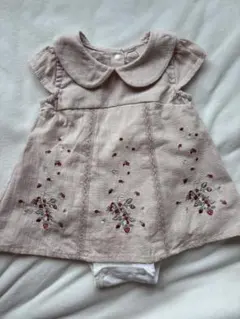 【美品】プティマイン　ロンパース　ワンピース　いちご　80