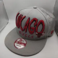 ◆3364 NEWERA　シカゴブルズ　グレー　キャップ　アジャスタ