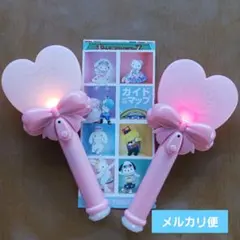 サンリオピューロランドミラクルハートライト2本セット　ガイドマップ　キティちゃん