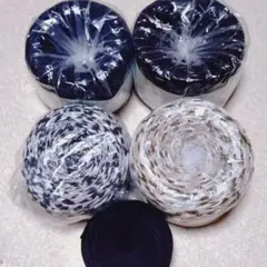 ロシアヤーン Ｔシャツヤーン ブラック系セット