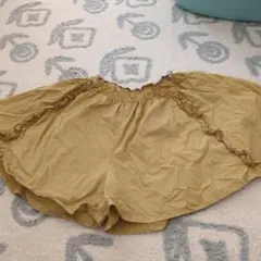 カーキ フリル付き ハーフパンツ 100cm~