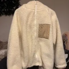 WEGO フリースジャケット M クリーム