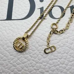 Christian Dior ドイツ製 ネックレス 透かし サークル CDロゴ - メルカリ