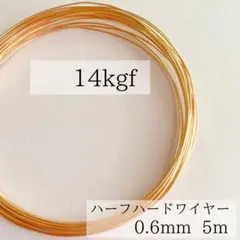 特別価格　高品質　14kgf ハーフハードワイヤー　0.6mm 5m パーツ