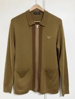 FRED PERRY/フレッドペリーのフルジップカーディガン　Lサイズ　送料無料のサムネイル