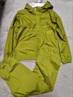 モンベル　クレッパー　レインウェア　上下　セットアップ　グリーン　キッズ　150