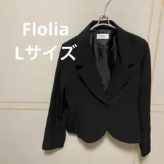 Flolia フロリア ジャケット スーツ ブラック 卒園式 卒業式 Lサイズ