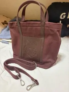 Maison Kitsune 2WAY ショルダーバッグ ブラウンのサムネイル
