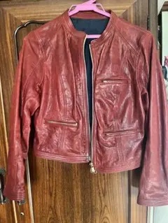 トゥモローランド　ラムレザー　ライダースジャケット