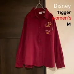 【レディース】 Disney ティガー 刺繍 長袖シャツ Pooh レア！のサムネイル