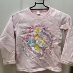トロピカル～ジュ！プリキュア 長袖トレーナー 裏起毛　ピンク 110cm