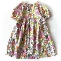 美品♪ZARA◆ザラ◆花柄半袖ワンピース　ピンク　キッズ　女の子　115cmのサムネイル