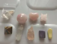 パワーストーン 9個セット　宝珠、ハート