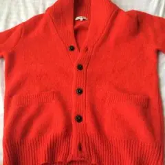 カーディガン レッド
