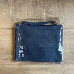 athletiaデニムポーチ ストラップ付き