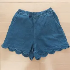 ブランシェスデニムショートパンツキュロット140