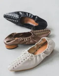 完売品　EVOL by Creamコラボパンプス　24cm　バレーシューズ　美品