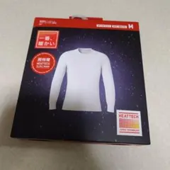 ヒートテック クルーネックT（長袖） M オフホワイト