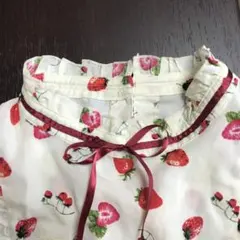 CHIPCLIPいちご柄ブラウスリボンフリルストロベリー苺量産型地雷系ロリータ