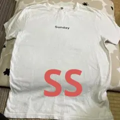 Sunday ロゴ Tシャツ ホワイト　ssのサムネイル