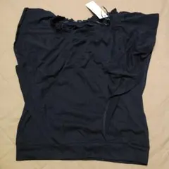 GU オフショルダーT 半袖 ネイビー S