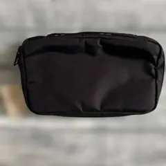 無印良品　ブック型ポーチ　ブラック