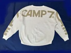 CAMP7 ビックロゴ長袖ニット