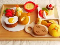 【サンプルページNo.7】フェルトままごと　洋食プレート