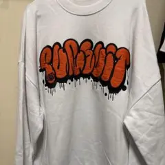 グラフィティプリント ホワイトトレーナー