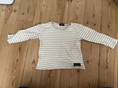 COMME CA ISM ストライプ長袖カットソー 100A